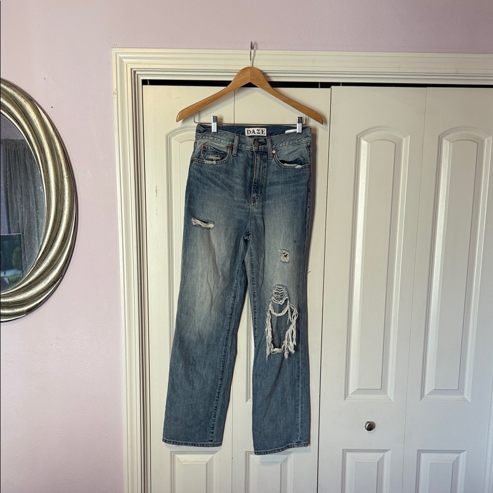 DAZE Blue Distressed Jeans
